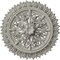 Ekena Millwork Lariah Ceiling Medallion (Fits Canopies up to 1 3/8"), 24 3/4"OD 1 3/8"ID x 3 1/4"P, Pot of Cream CM24LAPCF - alternate 1